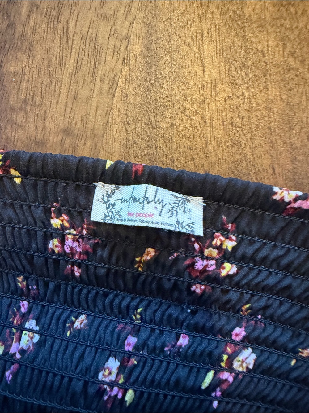 Free People Black Floral Lace-Trim Maxi Dress - Picture 6 of 9